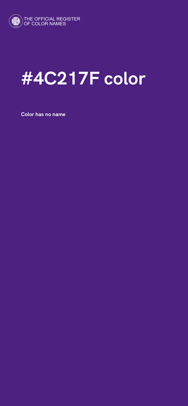 #4C217F color image