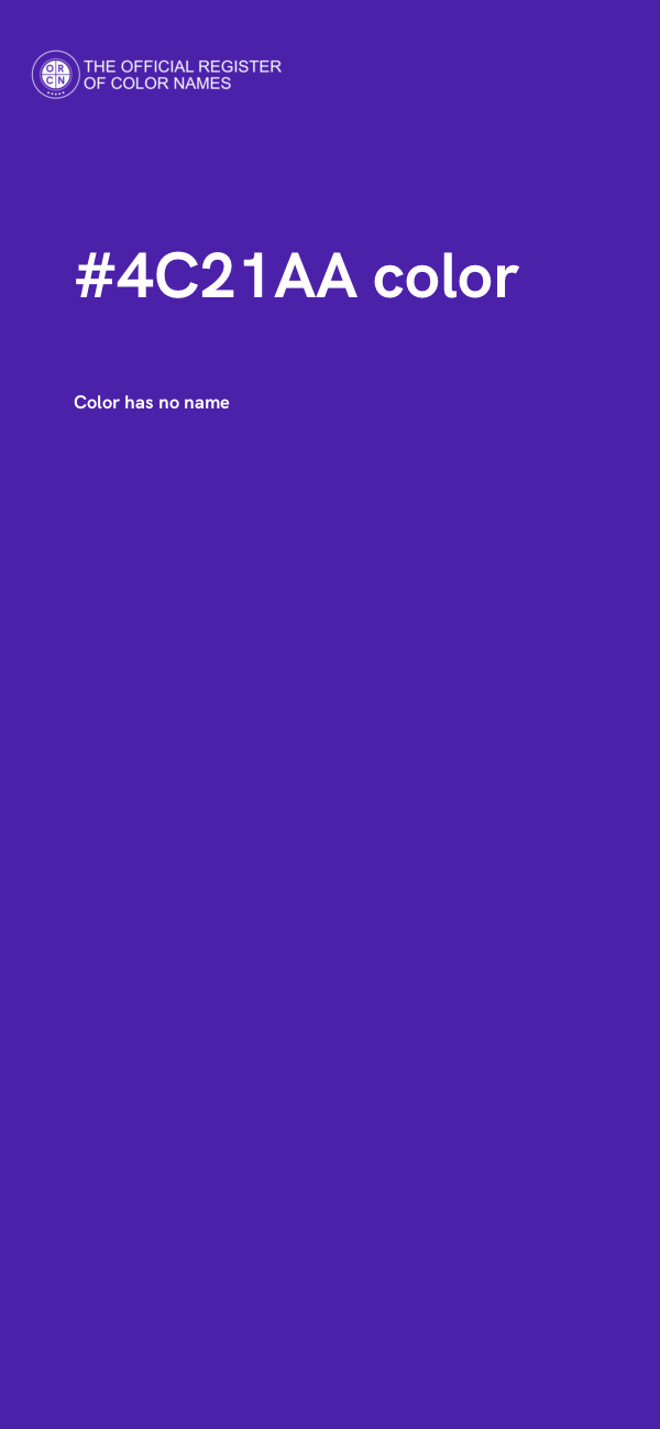 #4C21AA color image