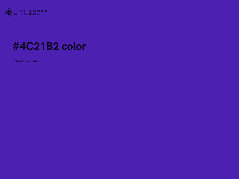 #4C21B2 color image