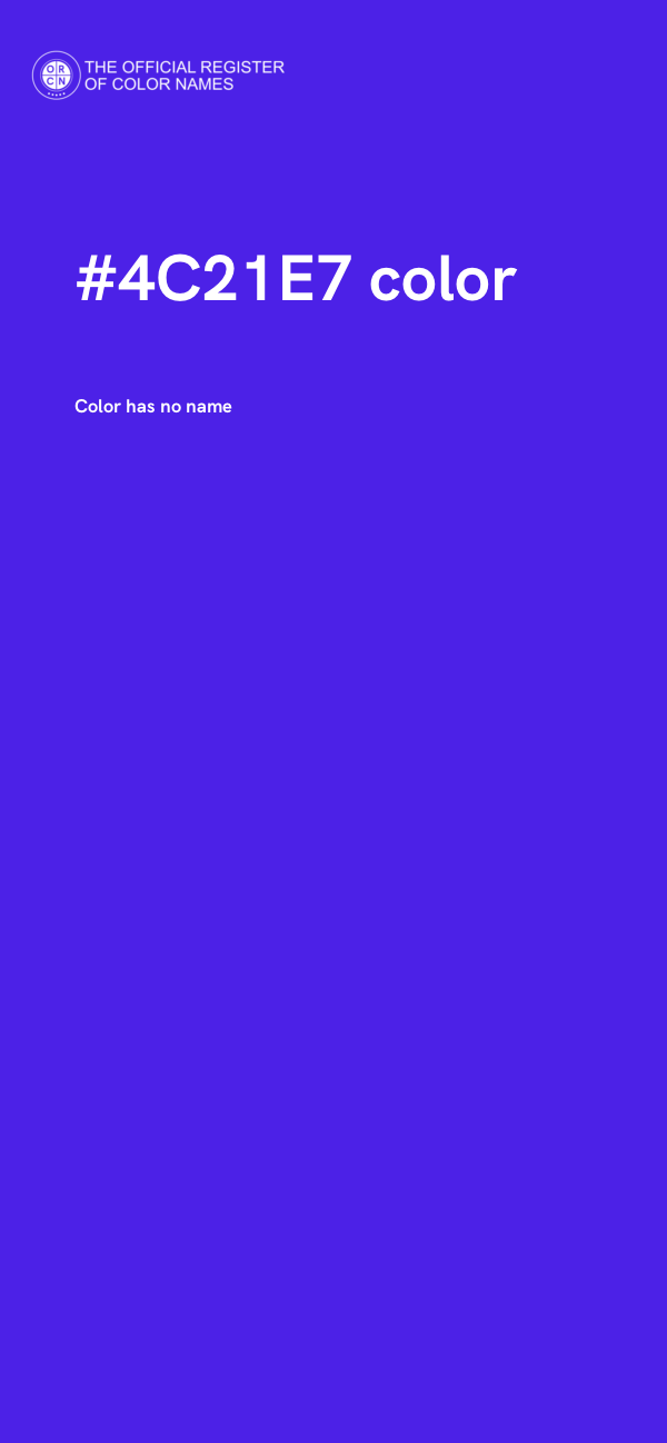 #4C21E7 color image