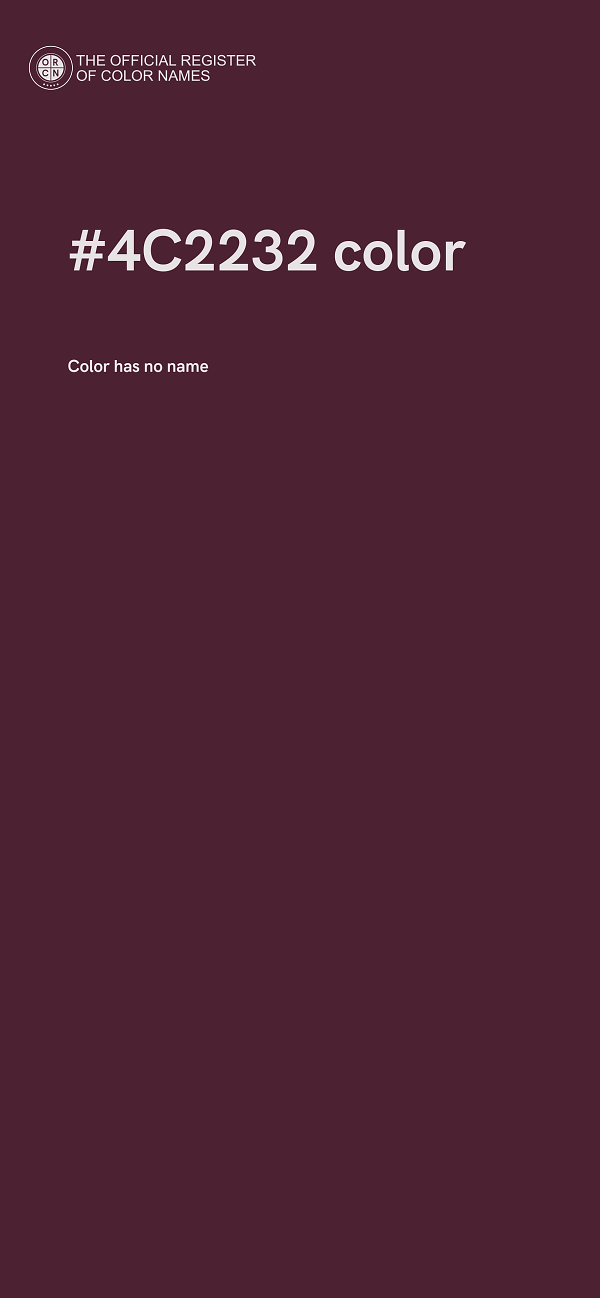 #4C2232 color image