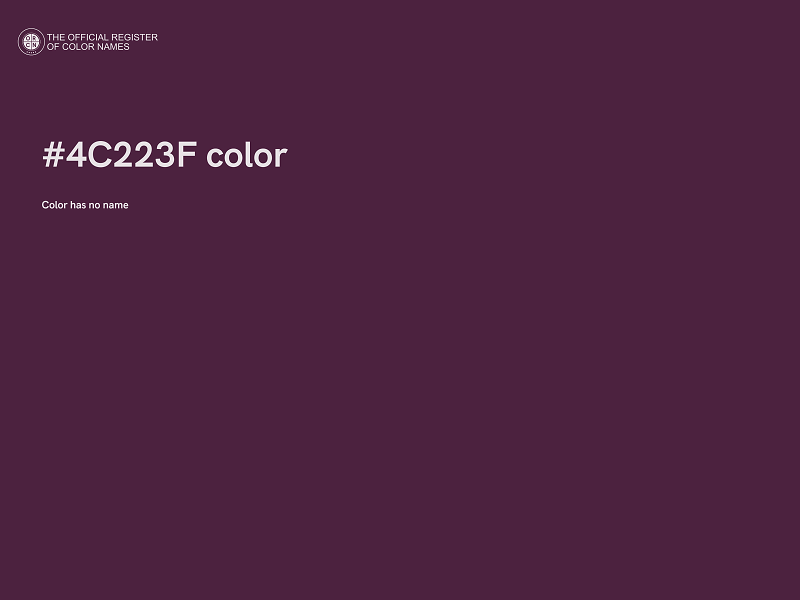 #4C223F color image
