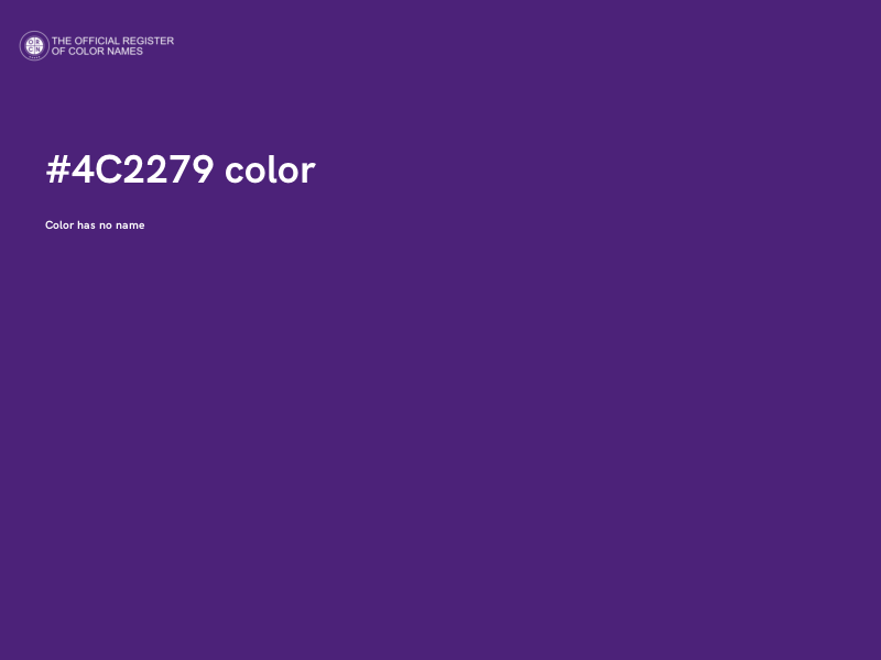 #4C2279 color image