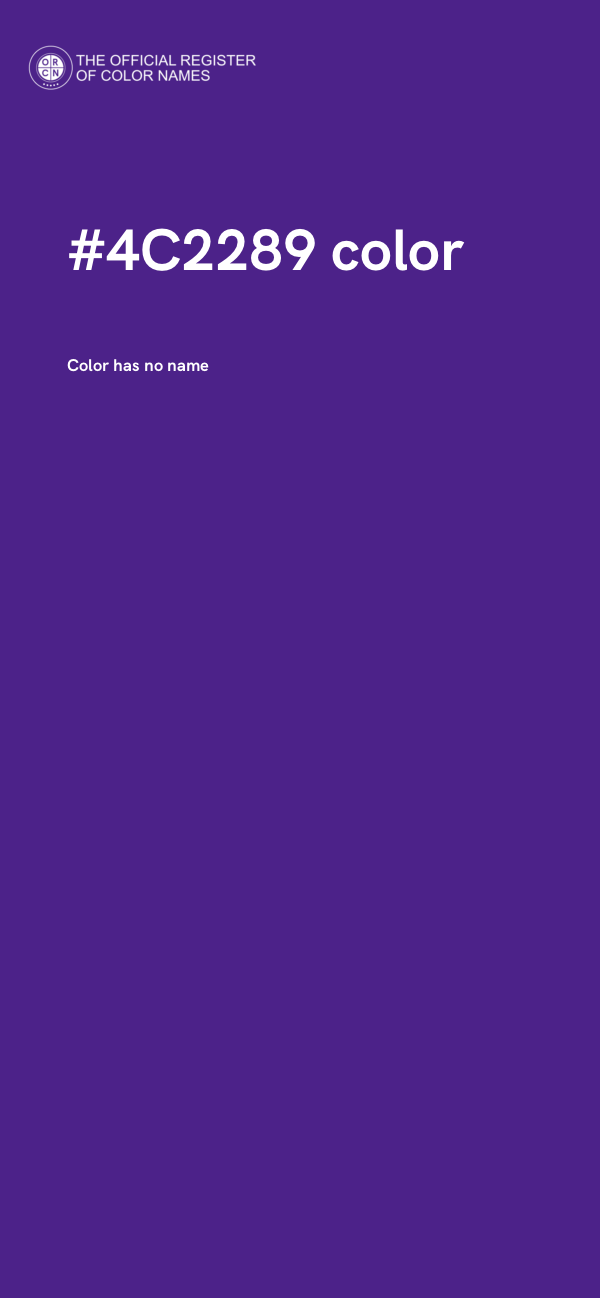 #4C2289 color image