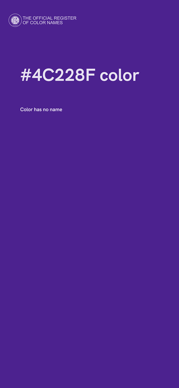 #4C228F color image