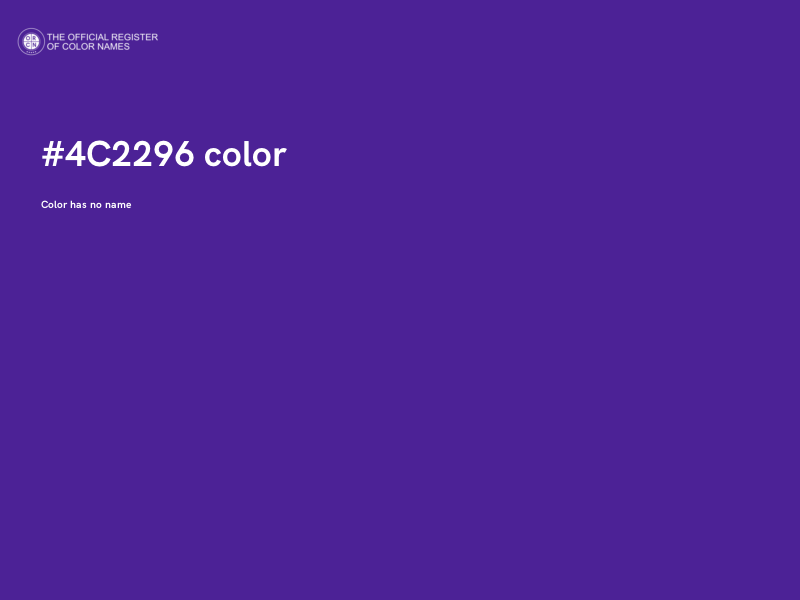 #4C2296 color image