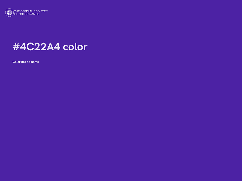 #4C22A4 color image