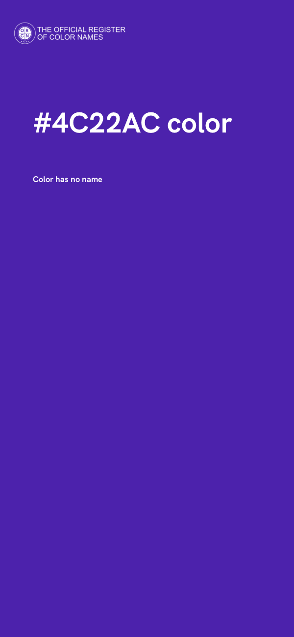 #4C22AC color image