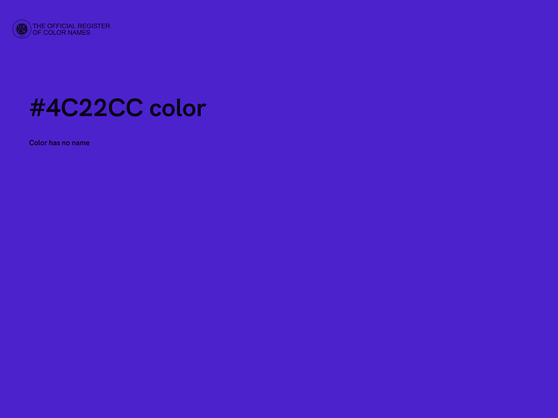 #4C22CC color image