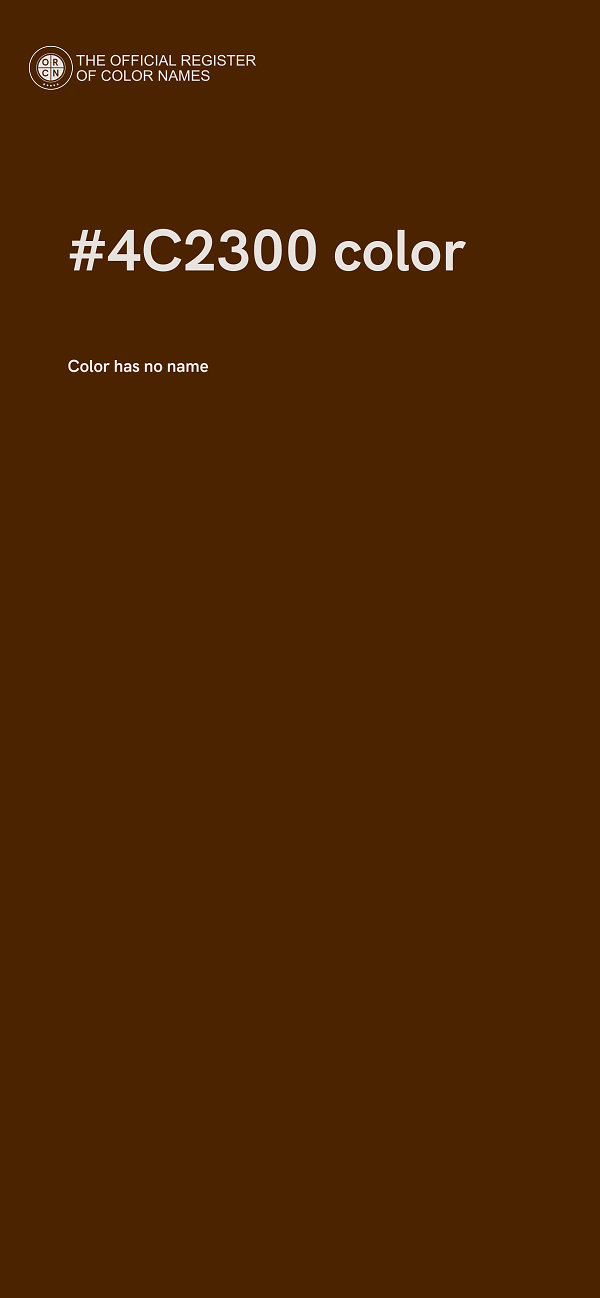 #4C2300 color image