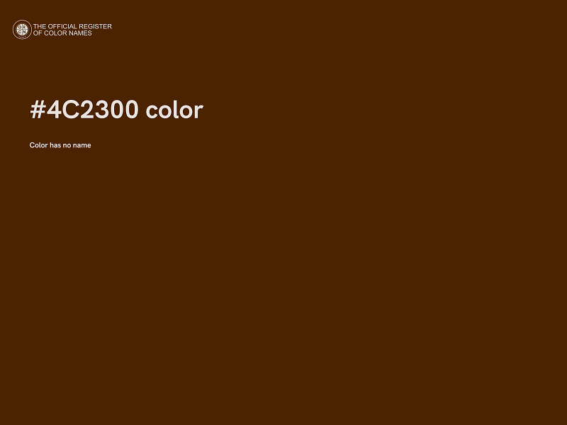 #4C2300 color image