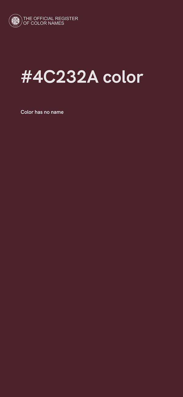 #4C232A color image