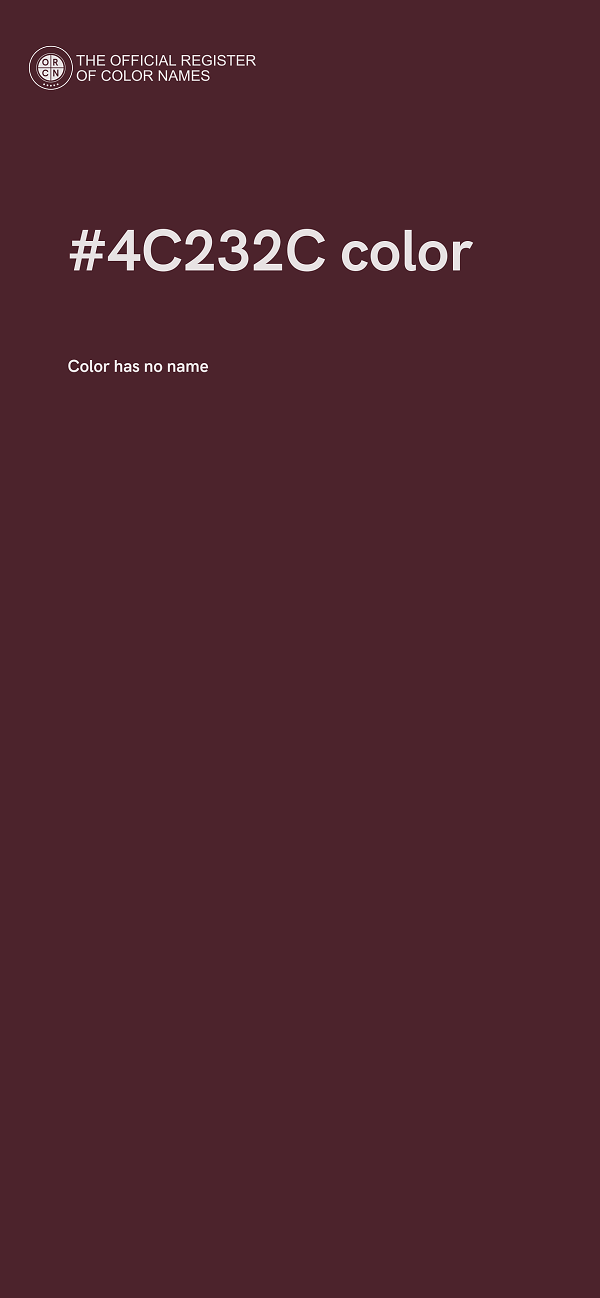 #4C232C color image