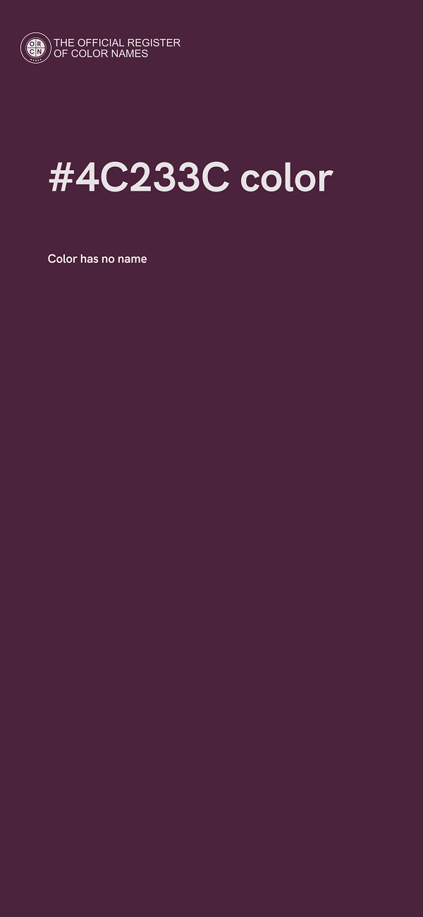 #4C233C color image