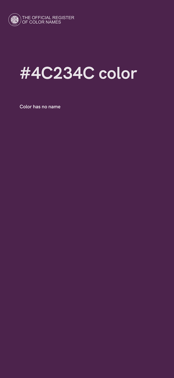 #4C234C color image