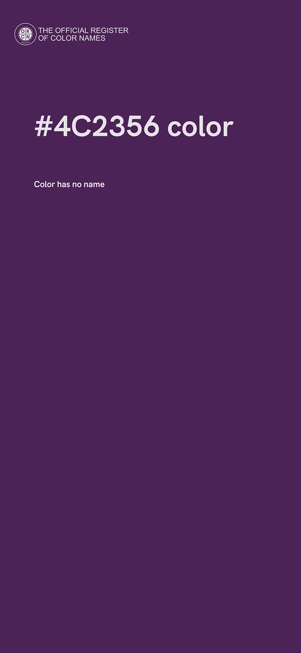 #4C2356 color image