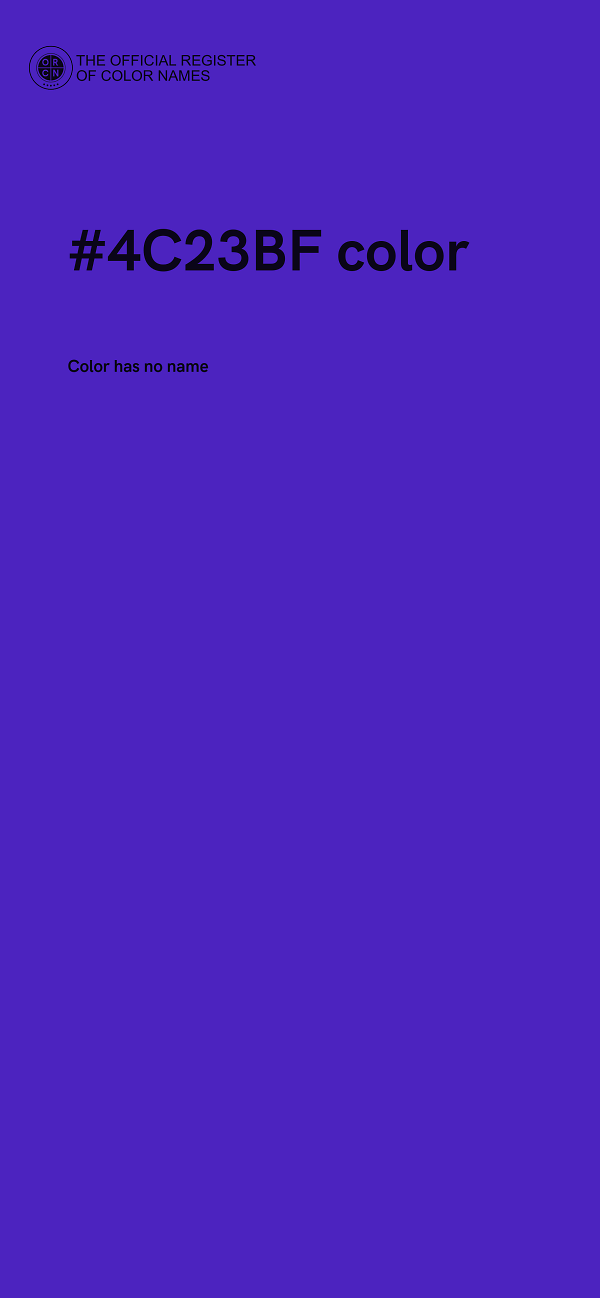 #4C23BF color image