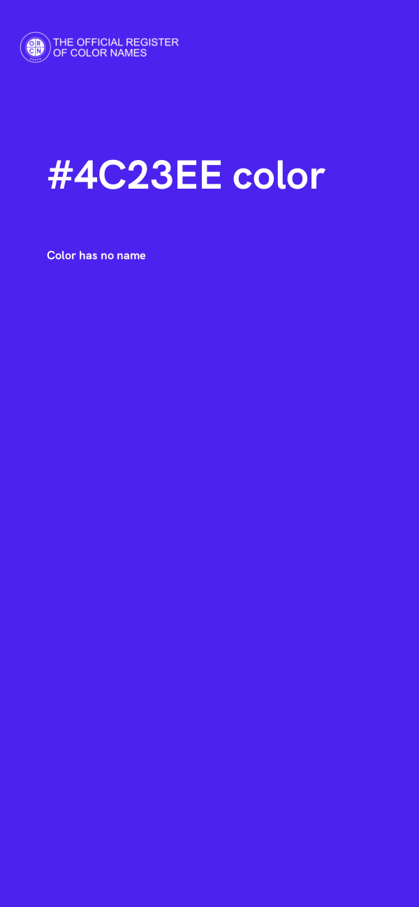 #4C23EE color image