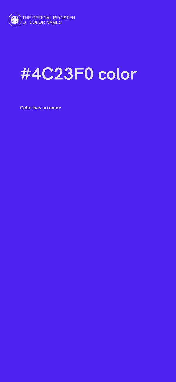 #4C23F0 color image