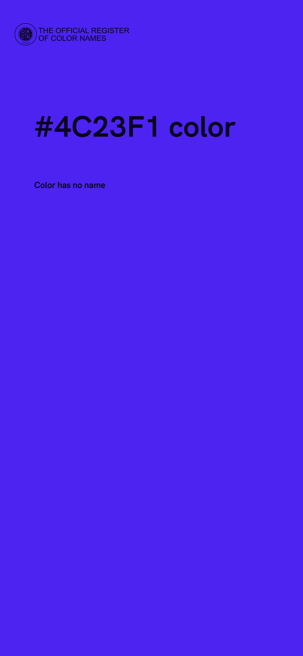 #4C23F1 color image