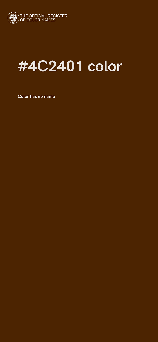 #4C2401 color image