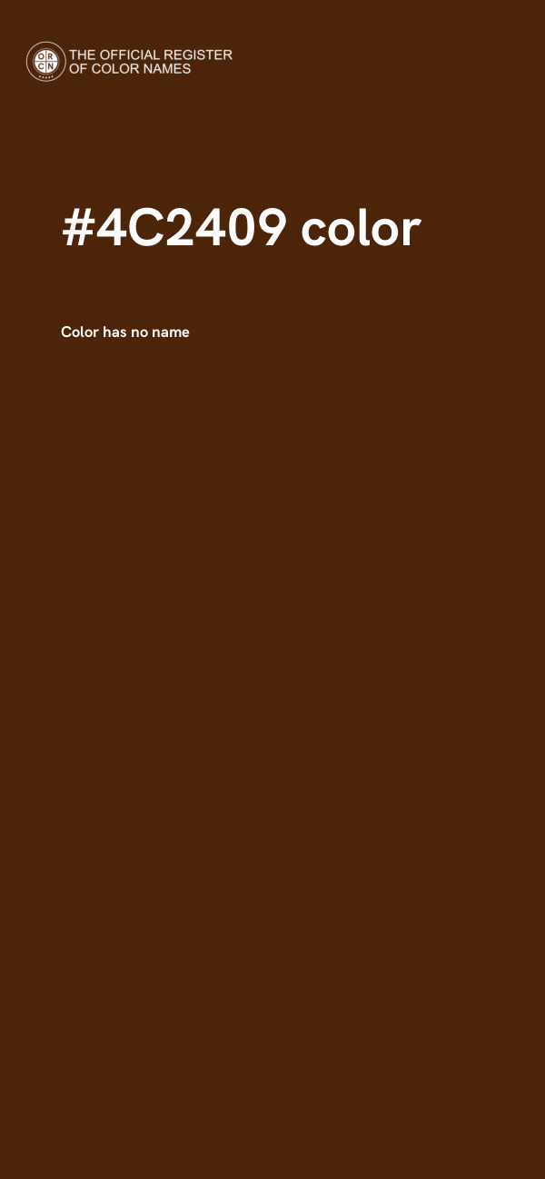 #4C2409 color image