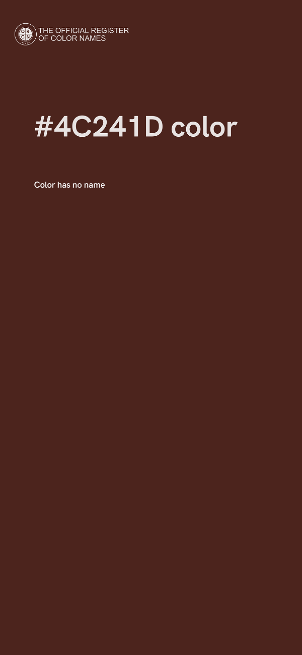 #4C241D color image