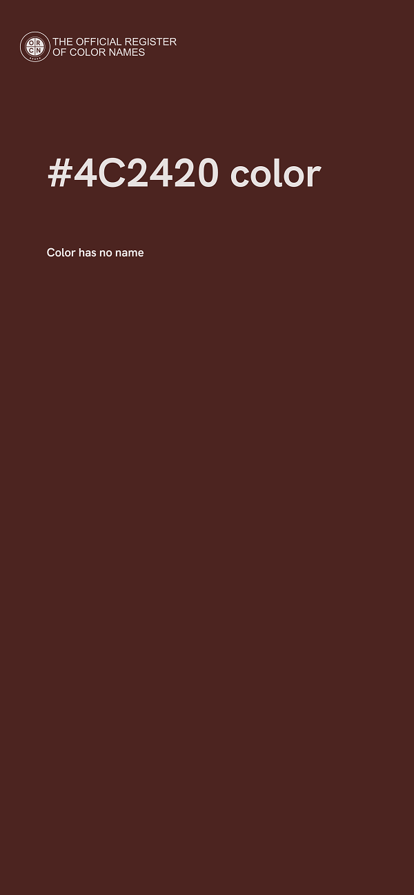 #4C2420 color image