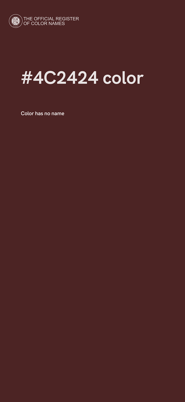 #4C2424 color image