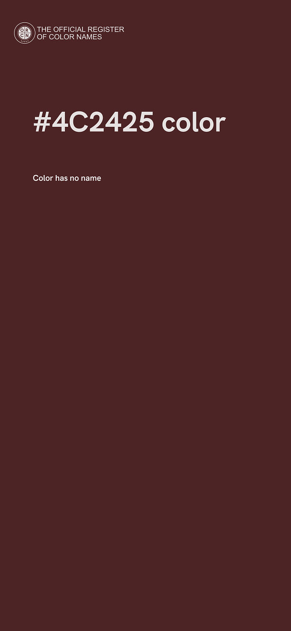 #4C2425 color image