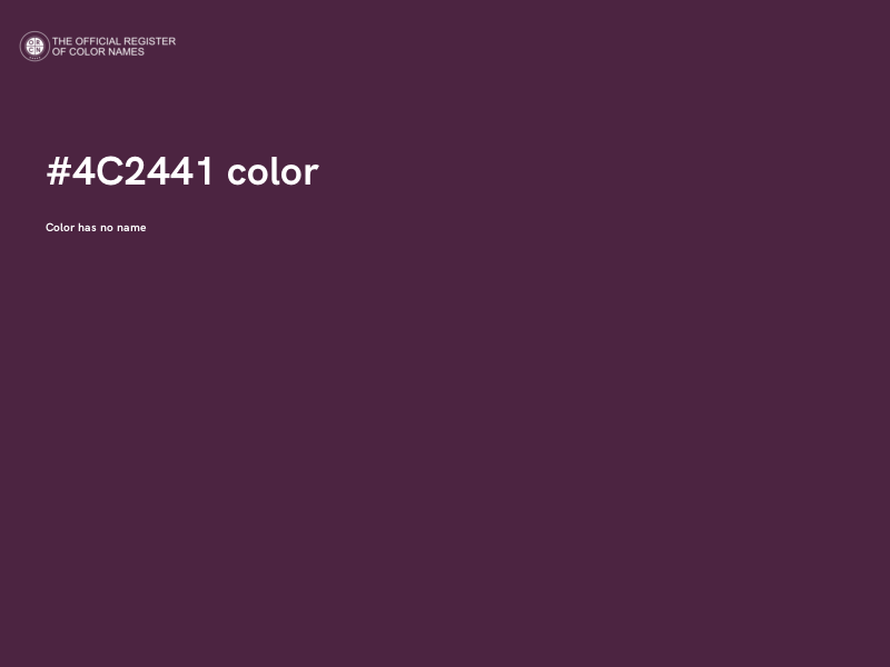 #4C2441 color image
