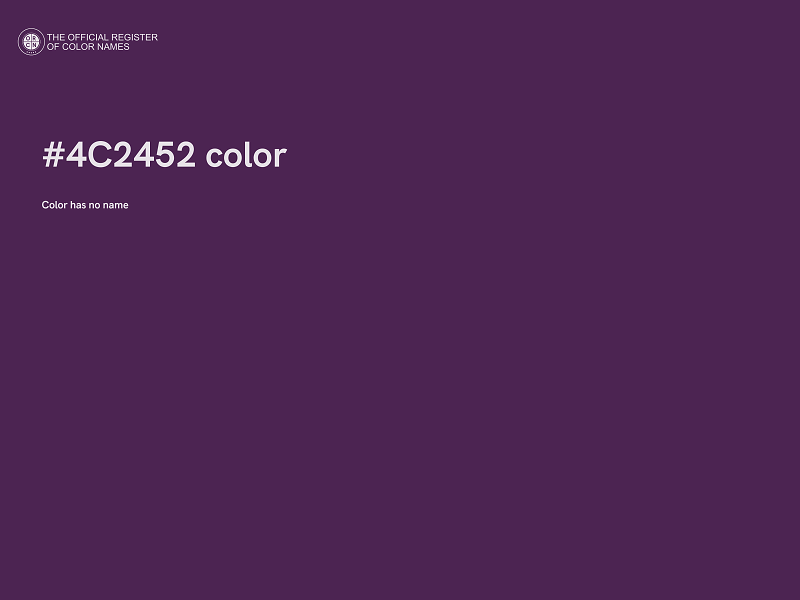 #4C2452 color image