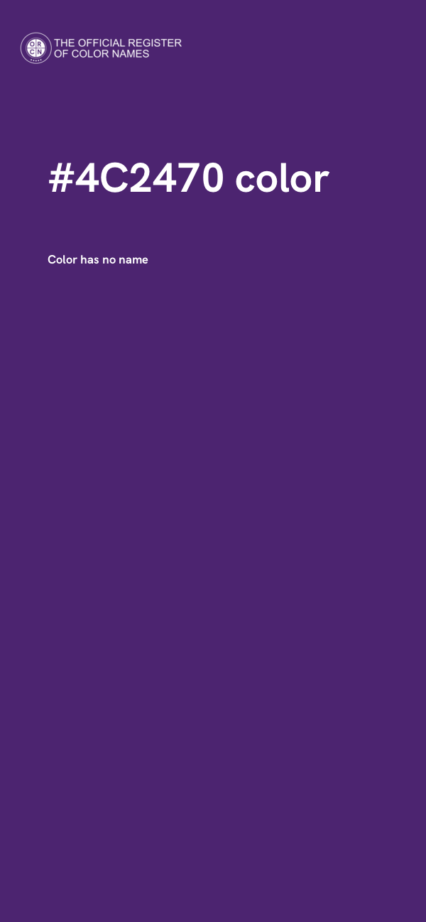 #4C2470 color image