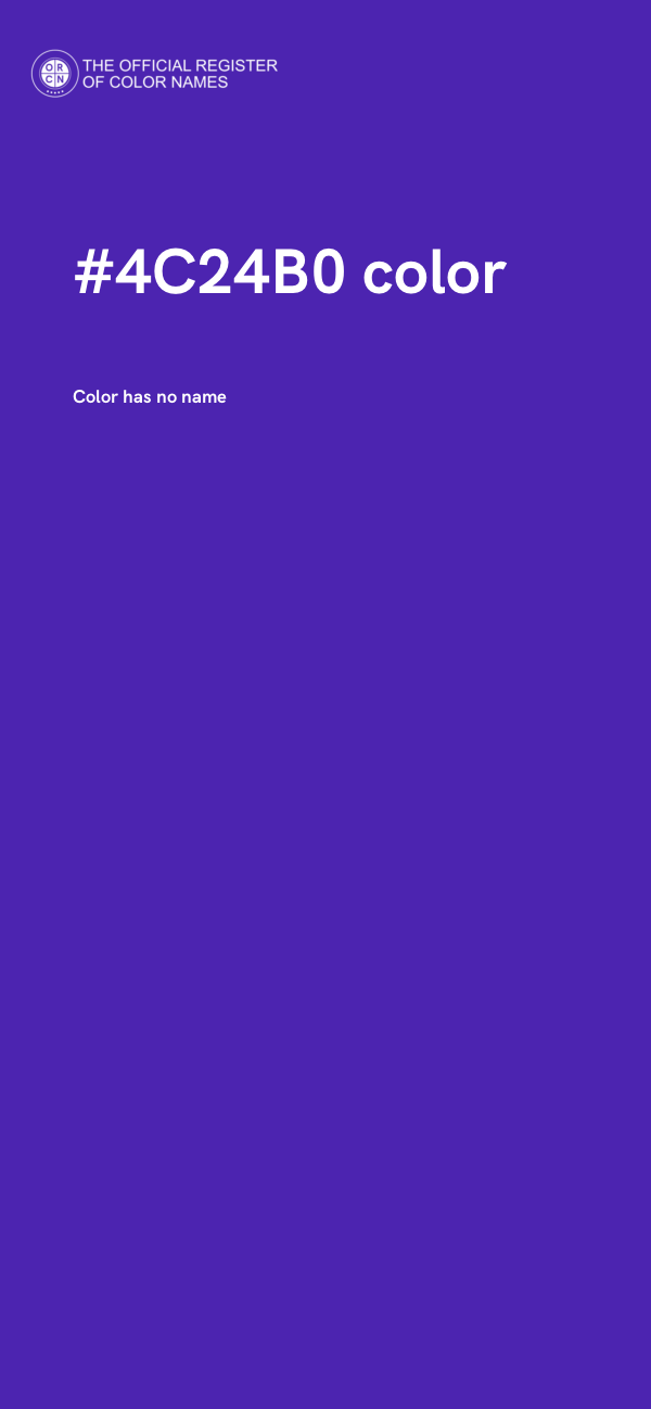 #4C24B0 color image
