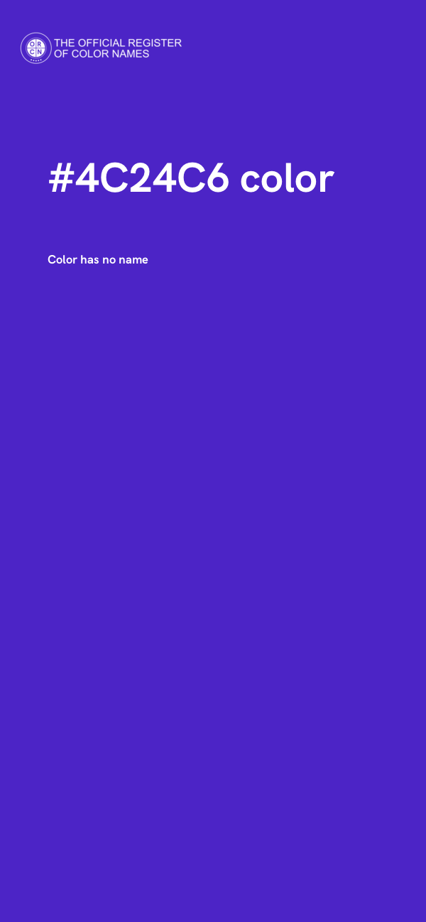 #4C24C6 color image