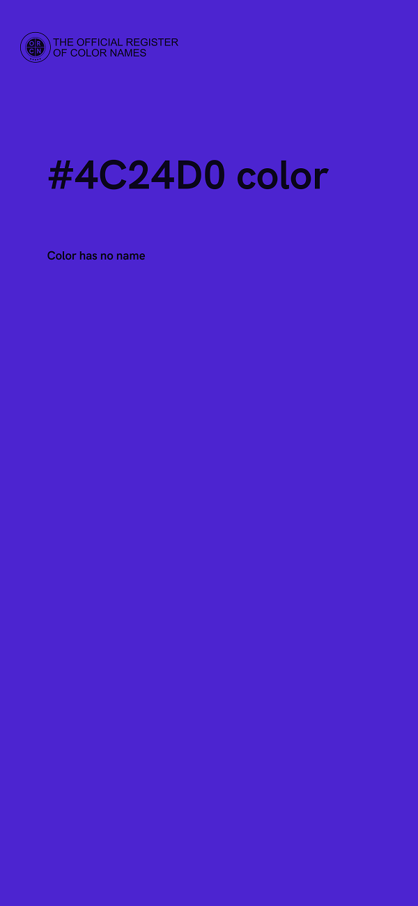 #4C24D0 color image