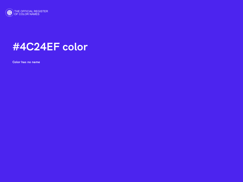 #4C24EF color image