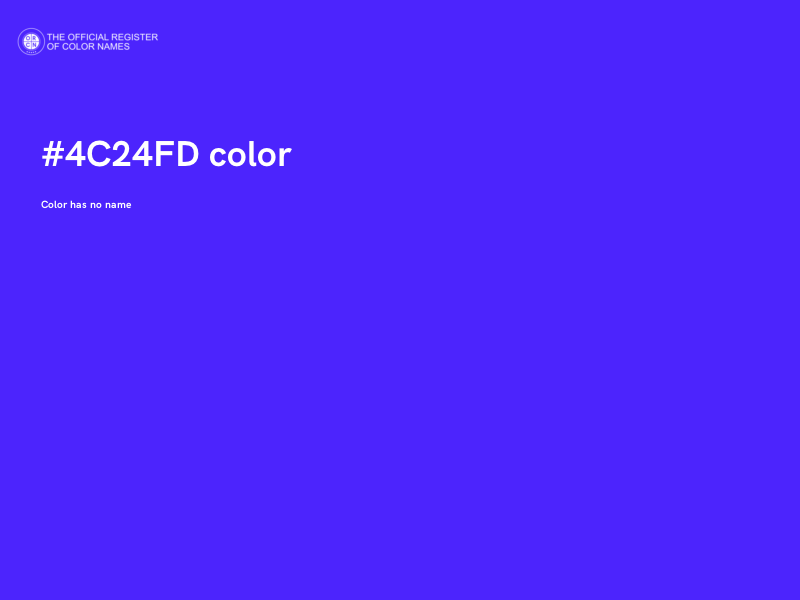 #4C24FD color image