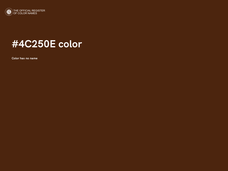 #4C250E color image