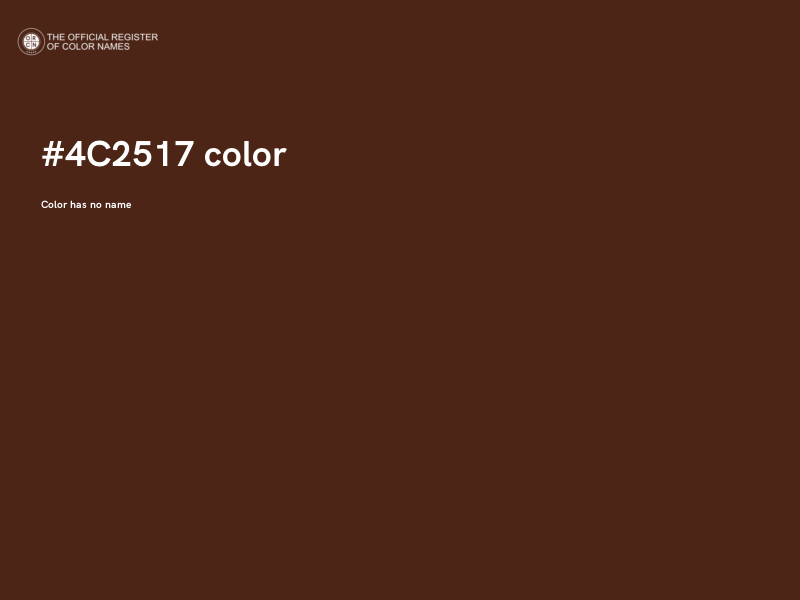 #4C2517 color image
