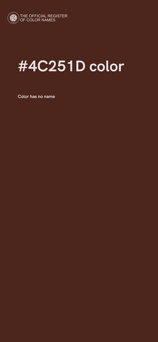 #4C251D color image