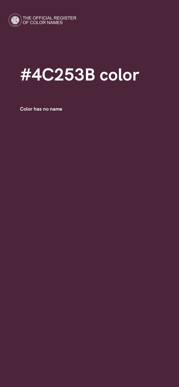 #4C253B color image
