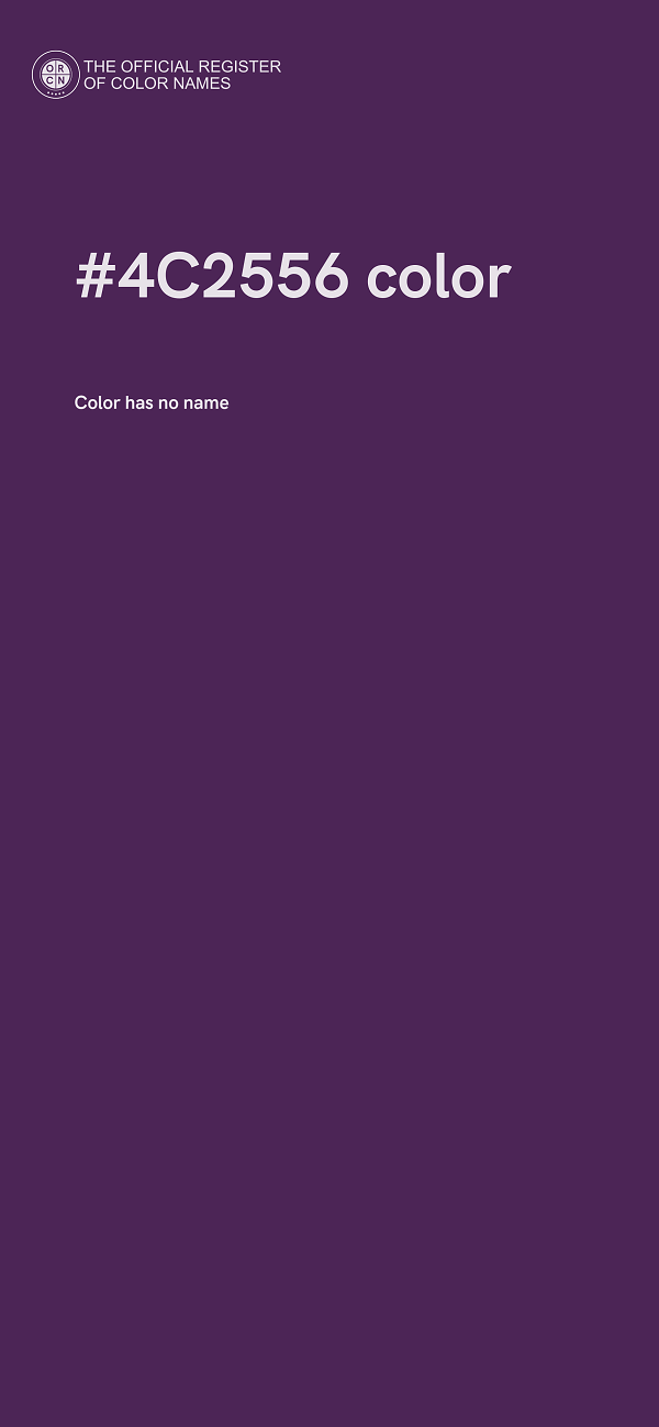 #4C2556 color image