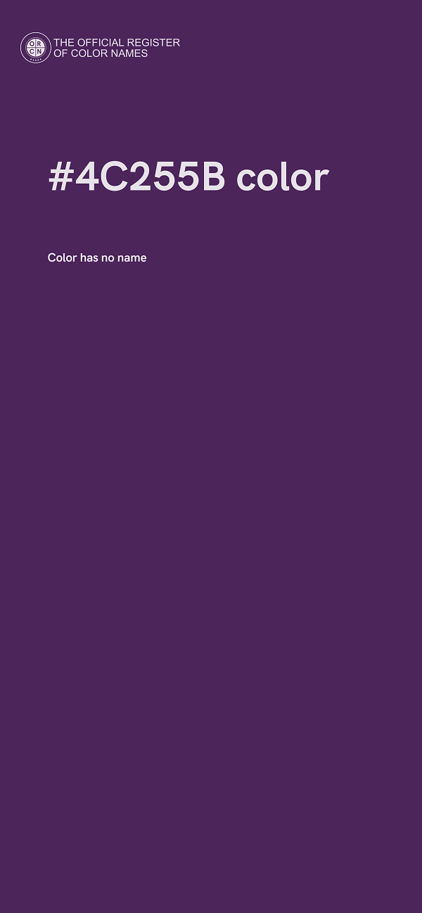 #4C255B color image