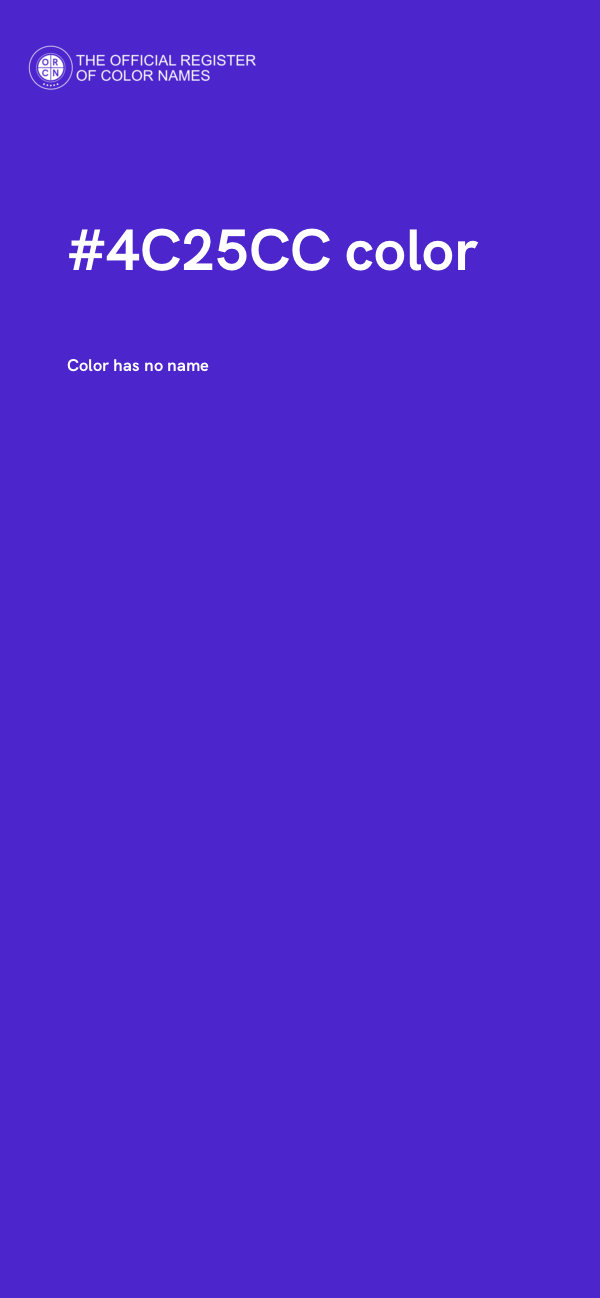 #4C25CC color image