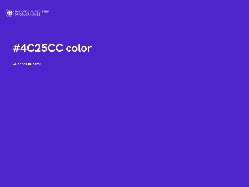 #4C25CC color image