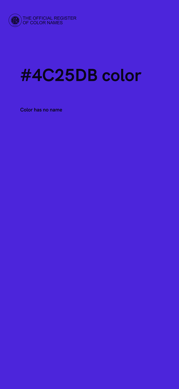 #4C25DB color image