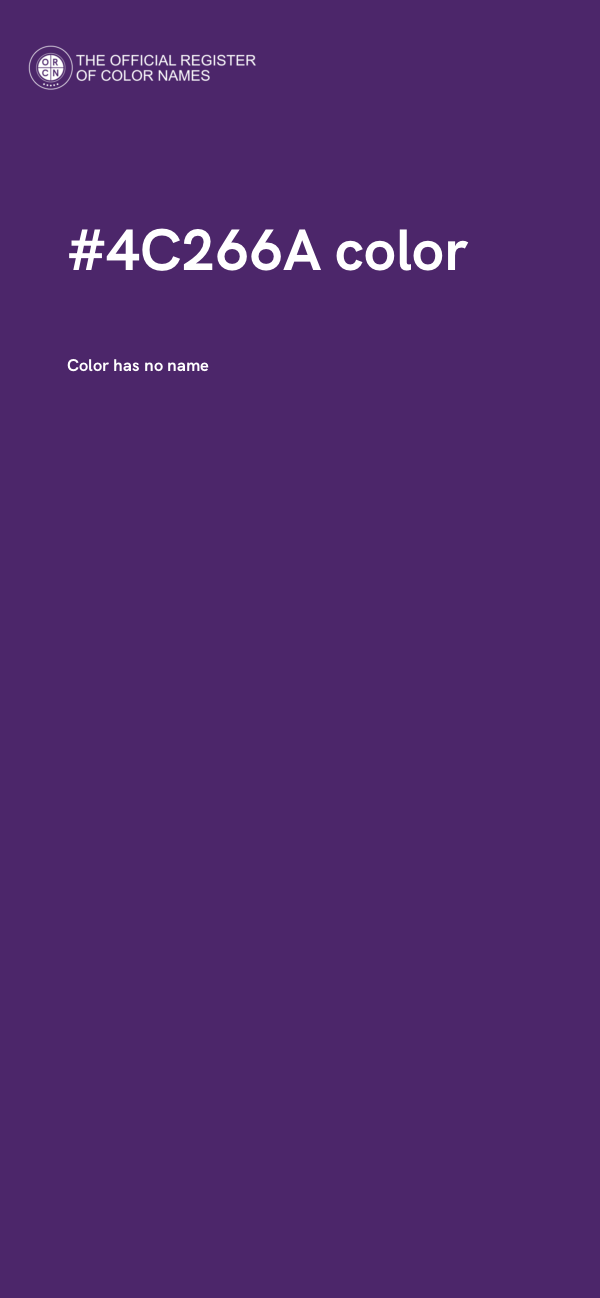 #4C266A color image