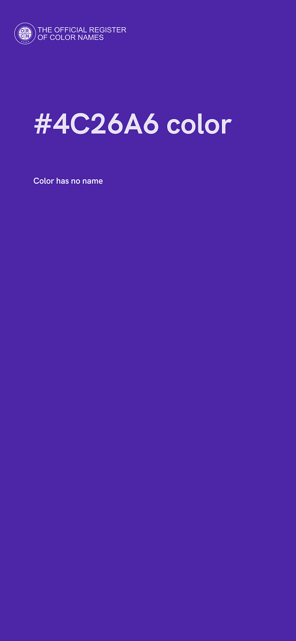 #4C26A6 color image