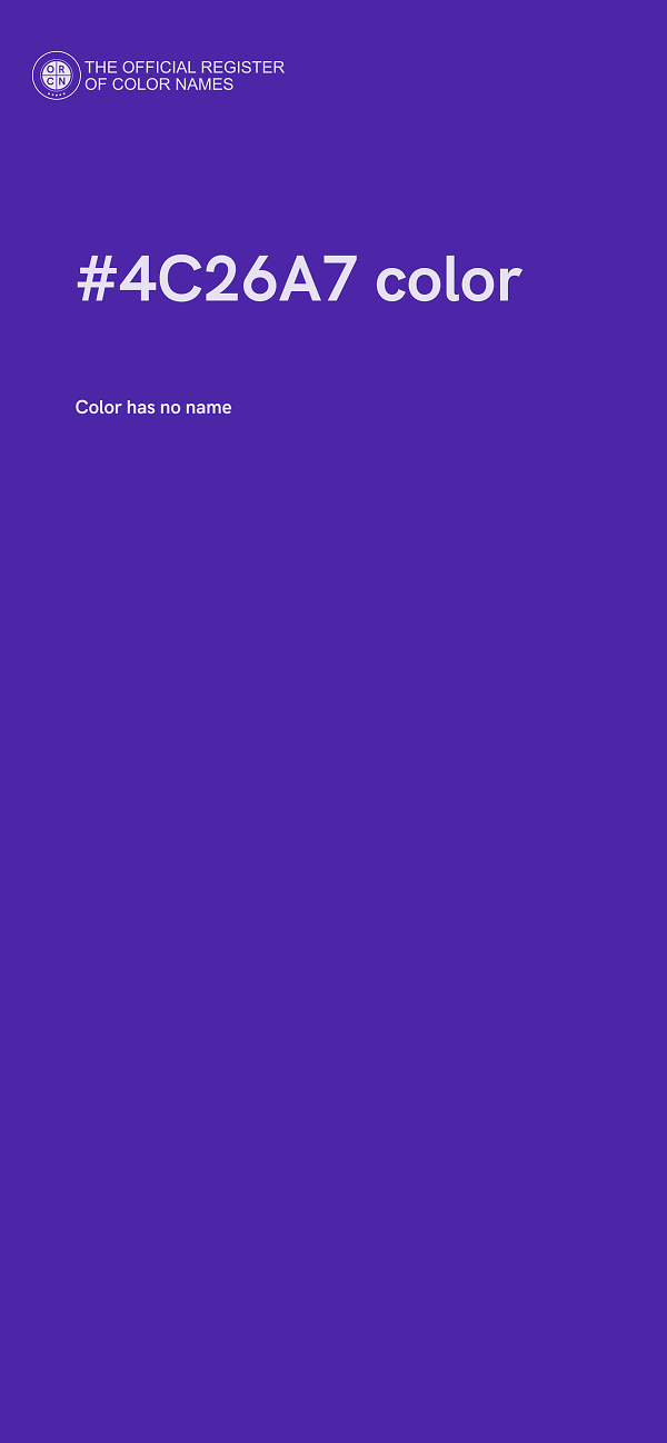 #4C26A7 color image